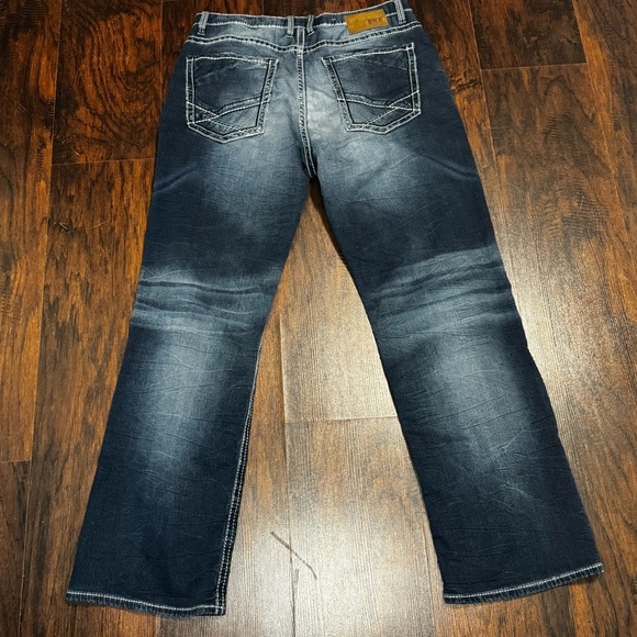 BKE Denim Tyler Straight Men's Blue Jeans Y2K Vintage Size 34R - Picture 11 of 14